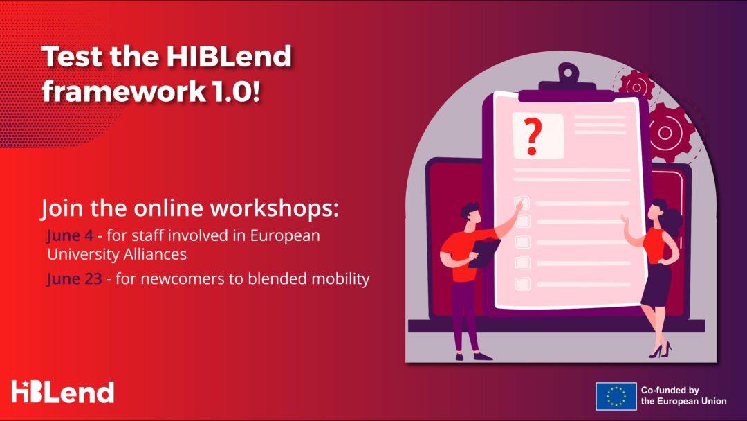 Two opportunities to get a first look at the HIBLend Framework 1.0!